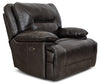 Beau Genuine Leather Power Recliner - Grey