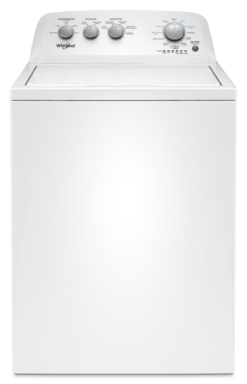 Whirlpool 4.4 Cu. Ft. Top-Load Washer with Soaking Cycles – WTW4855HW - Washer in White