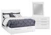 Olivia 5-Piece Full Storage Bedroom Package - White
