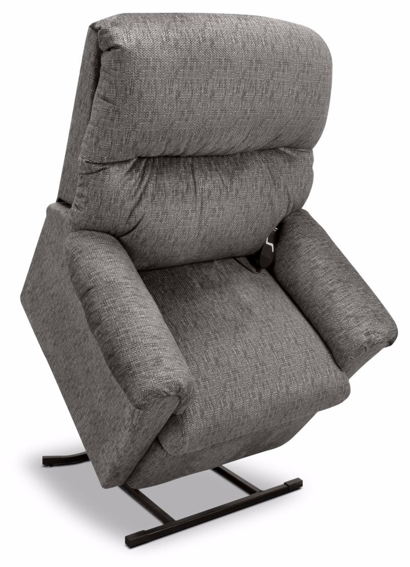 481 Textured Chenille 3-Position Power Lift Chair –Grey - Contemporary style Chair in Grey