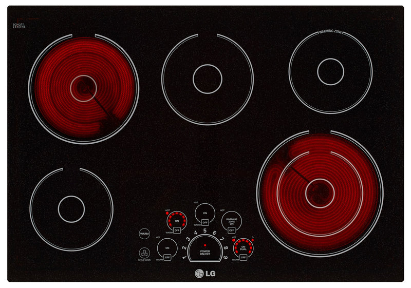 LG 30" Electric Cooktop – LCE3010SB - Electric Cooktop in Black