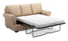 Made in Canada Customizable Sofa Lab Roll 86\" Chenille Fabric Sofa Bed with Rolled Arms - Luxury Taupe