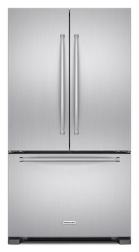 KitchenAid 22 Cu. Ft. French-Door Refrigerator with Interior Dispenser - KRFC302ESS
