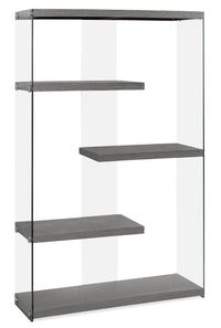 Yonah Wide Bookcase – Grey