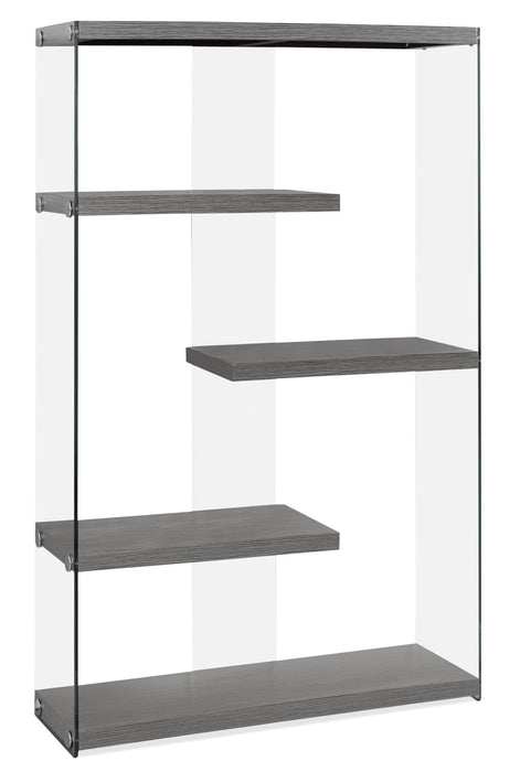 Yonah Wide Bookcase – Grey