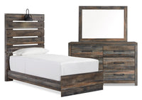 Abby 5-Piece Twin Bedroom Package - Brown 