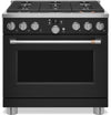 Cafe 5.7 Cu. Ft. Smart Dual Fuel Range with True European Convection and Self Clean Racks - Matte Black - C2Y366P3TD1