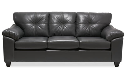 Addison Leath-Aire Sofa - Grey 