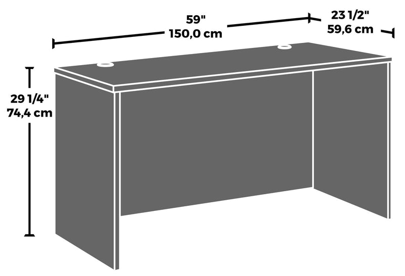 Affirm 59.06\" Commercial Grade Office Desk - Hudson Elm