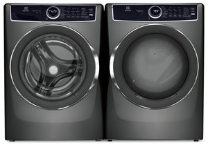 Electrolux 5.2 Cu. Ft. Front-Load Washer and 8 Cu. Ft. Electric Dryer - Titanium 