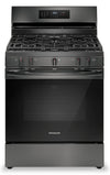 Frigidaire 5.1 Cu. Ft. Gas Range With Air Fry and Convection Bake - Black Stainless Steel - FCRG3083AD