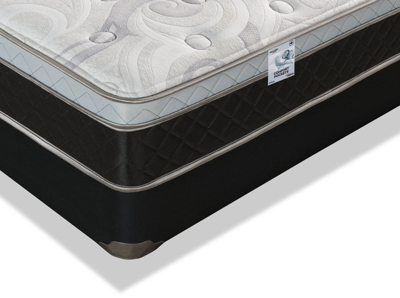 Springwall Pisa II Eurotop Firm Low-Profile King Mattress Set