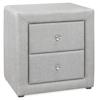 Zara Bedside 2-Drawer Nightstand, 20.5