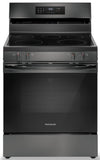 Frigidaire 5.3 Cu. Ft. Electric Range With Air Fry and Convection Bake - Black Stainless Steel - FCRE308CAD