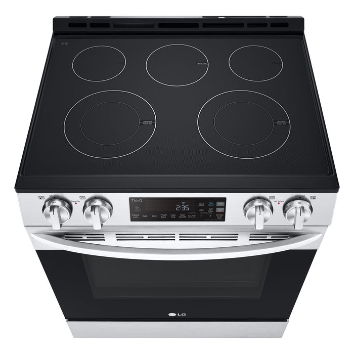 LG 6.3 Cu. Ft. Smart Electric Range with EasyClean® - Smudge Proof Stainless Steel - LSEL6331F