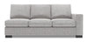 Sofa Lab Track RAF Sofa Bed - Luna Domino