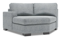 Sofa Lab Track LAF Cuddler - Luna Pewter