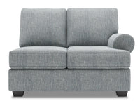 Sofa Lab Roll RAF Loveseat - Luna Pewter