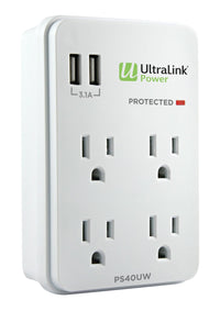 Ultralink Outlet Multimedia Surge Protector - PS40UW 