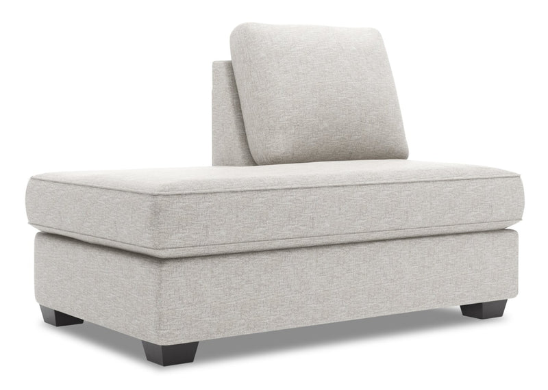 Sofa Lab Roll LAF Chaise Return - Luxury Silver