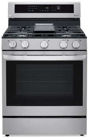 LG 5.8 Cu. Ft. Smart True Convection Gas Range with Air Fry - LRGL5825F