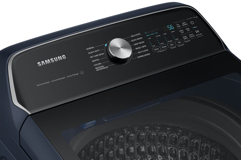 Samsung 6.2 Cu. Ft. Top-Load High-Efficiency Washer - Navy - WA54CG7150ADA4