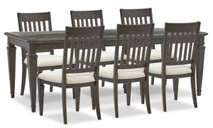 Calistoga 7-Piece Dining Package - Charcoal 