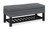 Ryan Storage Bench - Dark Grey