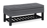 Ryan Storage Bench - Dark Grey 