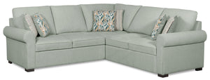 Haven 2-Piece Right-Facing Chenille Sectional - Seafoam