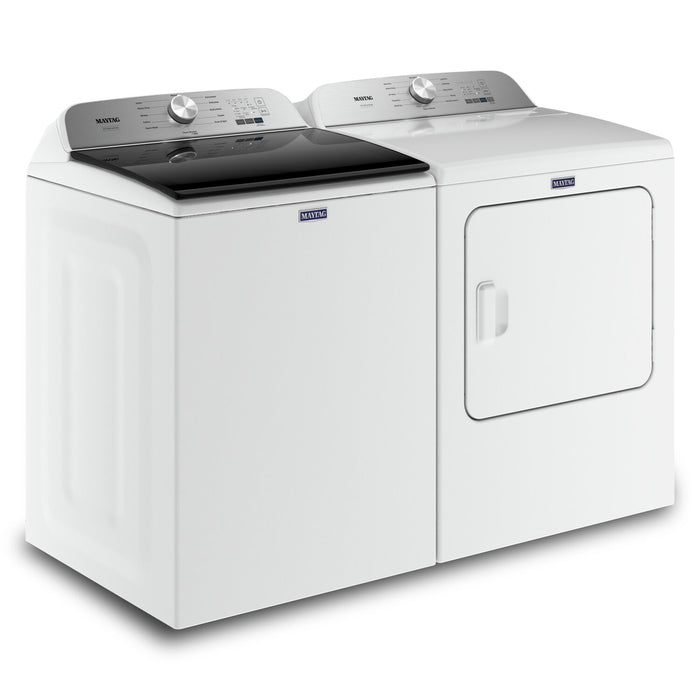 Maytag 5.4 Cu. Ft. Pet Pro Top-Load Washer and 7 Cu. Ft. Gas Dryer - White