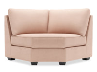 Sofa Lab Roll Curved Wedge - Pax Rose
