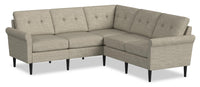 BLOK Modular Rolled Arm Sectional – Taupe 