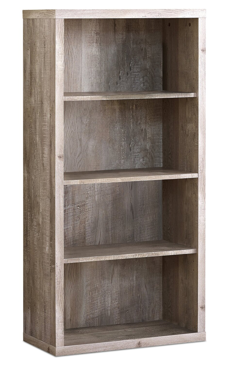 Slade 4-Shelf Bookcase - Taupe  
