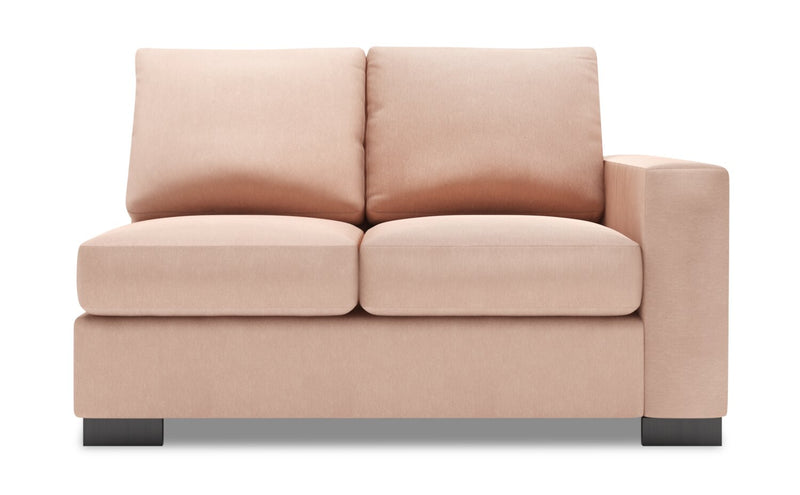 Sofa Lab Track RAF Loveseat - Pax Rose