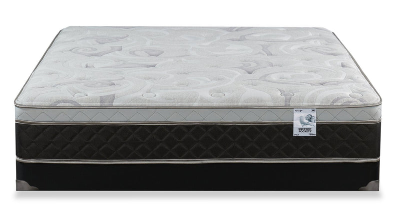 Springwall Pisa II Eurotop Firm Low-Profile Full Mattress Set