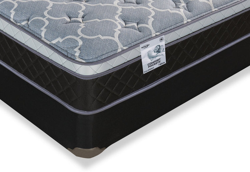 Springwall Salerno Eurotop Low-Profile Queen Mattress Set