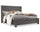 Koda Platform Storage Bed with Headboard & Frame, Wooden, Grey - King Size