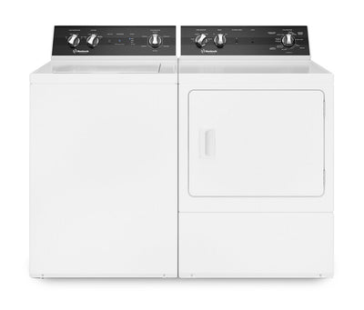 Huebsch 3.2 Cu. Ft. Top-Load Washer and 7 Cu. Ft. Electric Dryer - White 