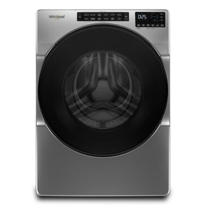 Whirlpool 5.2 Cu. Ft. Front-Load High-Efficiency Steam Washer - Chrome Shadow - Stackable - WFW5605MC