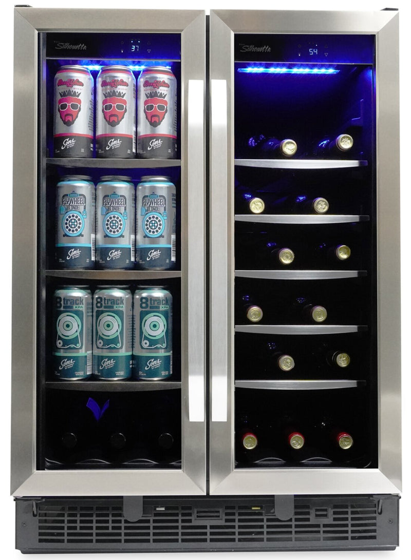 Silhouette Emmental 5.1 Cu. Ft. Dual Zone French-Door Beverage Centre - SBC051D1BSS - Beverage Centre in Stainless Steel