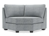 Sofa Lab Roll Curved Wedge - Luna Pewter