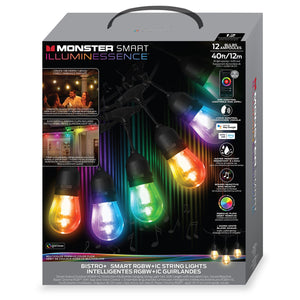 Monster Illuminessence BISTRO+ 35 Ft. Smart Patio String Light
