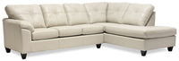 Addison 2-Piece Leath-Aire Right-Facing Sectional - Beige 