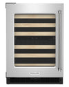 KitchenAid 24\" 5 Cu. Ft. Undercounter Wine Refrigerator - Stainless Steel - KUWL214KSB