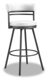 Mila Counter-Height Swivel Stool - White