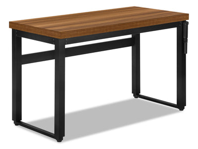 Kai Height-Adjustable Desk - Walnut 