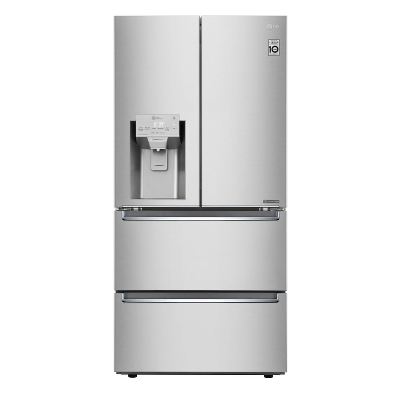 LG 18.3 Cu. Ft. Counter-Depth 4-Door French-Door Refrigerator - LRMXC1803S - Refrigerator in Smudge Resistant Stainless Steel 