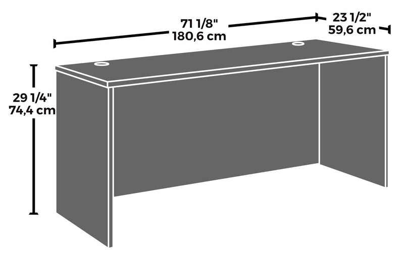 Affirm 71.10\" Commercial Grade Office Desk - Noble Elm