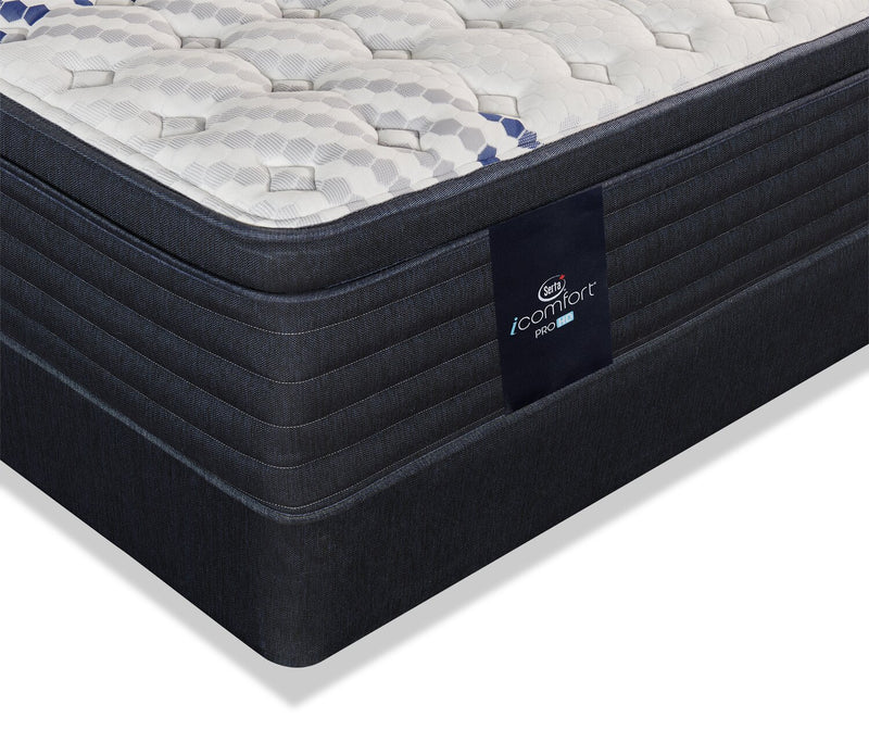 Serta iComfort Hybrid ProHD Vanguard 2.0 Low-Profile Eurotop Twin Mattress Set